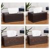 Stylish Faux Leather Napkin Holder Home Car Tissue Case Box Paper Storage Pouch