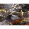 DIY Алмазная Вышивка Арочный Мост Полный Круглый Алмазная Картина Вышивка Крестом Украшение Стразами