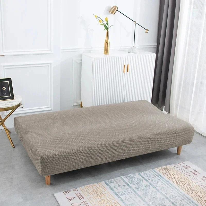 Чехлы для диванов из жаккарда, высококачественные чехлы для диванов без подлокотников для гостиной, растягивающиеся складные чехлы для домашних диванов