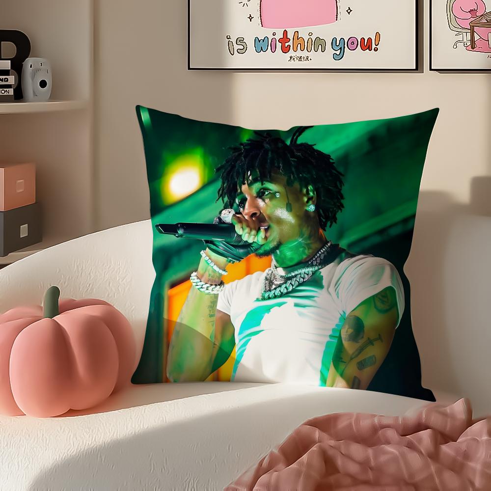 Toppg HipHop Rapper YYoungBoy Cushion Cover Pillowcase Short Plush Invisible zipper Room Sofa Cushion Cover