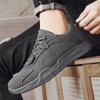 Мужские дышащие теннисные туфли Модные кожаные сетчатые кроссовки на платформе Мужская уличная универсальная обувь на мягкой подошве Повседневная обувь Новинка