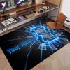 Custom Rug BIRMINGHAM CITY Pattern Print Name Text Soft Non‑Slip Floor Carpet for Home Indoor Decoration