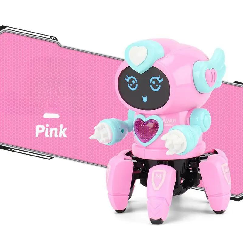 Танцевальная музыка Роботы для детей 6 когтей Осьминог Паук Робот Подарок на день рождения Игрушки для детей Раннее образование Детские игрушки для мальчиков и девочек
