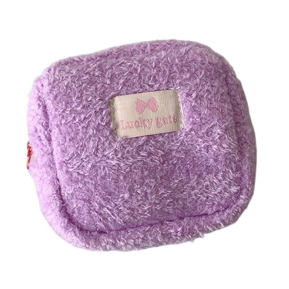 INS Trendy Cosmetic Bag Креативная мини-сумка для макияжа для девочек Мягкий кошелек для монет Дорожное хранение косметики