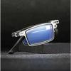 Steel Metal Folding Reading Glasses Hd Anti-Blue Light Portable Fashionable Men'S And Women'S Reading Glasses Set