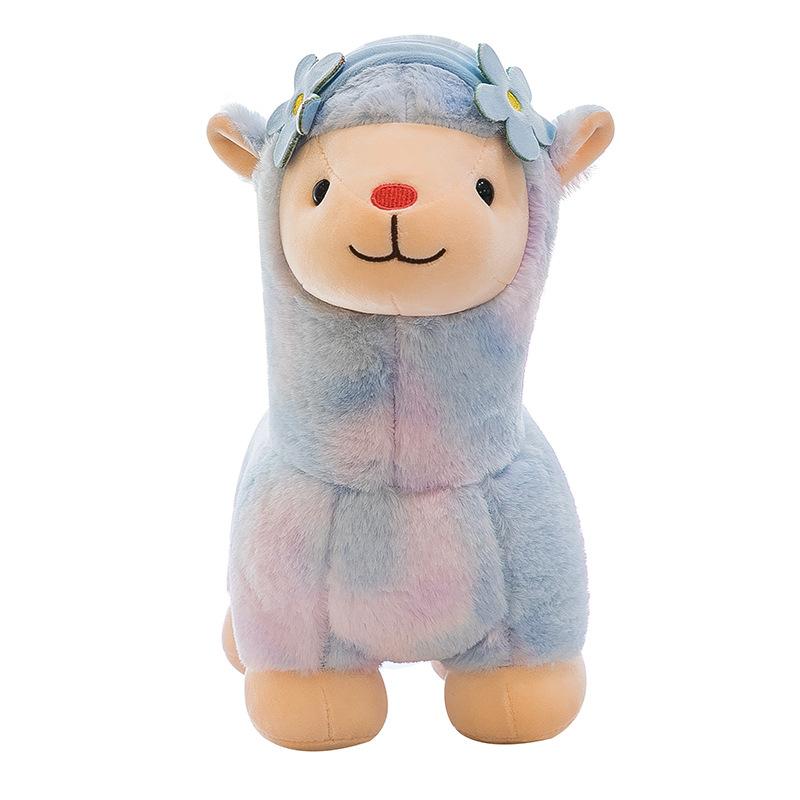 Милая Милая Радужная Кукла-Подушка Альпака Плюшевая Игрушка Альпака Красочная Кукла Кукла Пара Подарок для Девочки