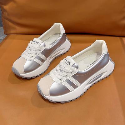 Увеличение 5СМ2025 лето новый дышащий мягкая подошва ретро стиль премиум универсальный кэжуал взрыв спорт женская обувь