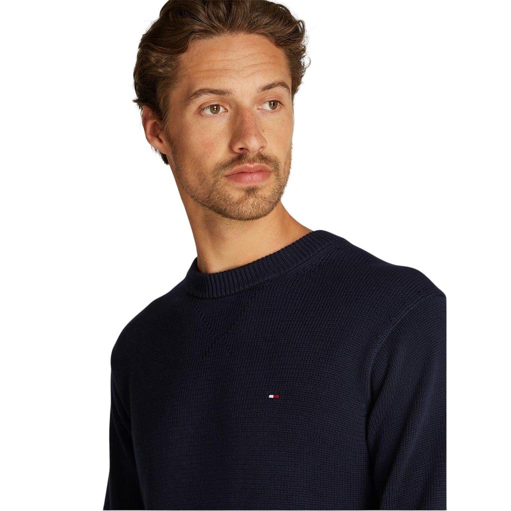 Tommy Hilfiger Mens Crew Neck Regular Long-Sleeved Jumper