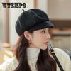 Восьмиугольная шляпа, женская корейская версия, дикий берет, японская кепка художника, сплошной цвет