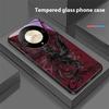 Черный мультяшный Дапэн для Honor Magic 6 50 70 90 Lite X7b 200 Pro Nova 10 Nova 5T X6 P30 Pura 70 Ultra Чехол для телефона из закаленного стекла