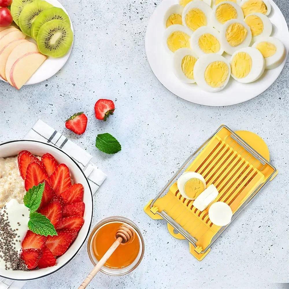 Мясорезка для ветчины Нарезка полосками Яйцерезка Фруктов Нержавеющая сталь Разделитель Многофункциональный Бытовой Кухонный Инструмент Легко Чистить Острый