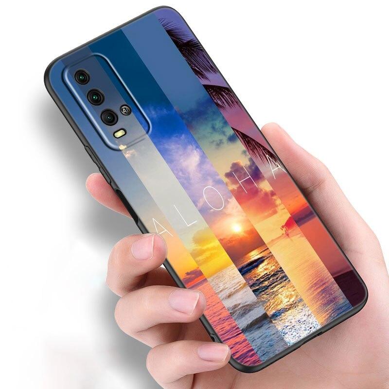 Чехол для телефона Sunset Beach Sea для Xiaomi Redmi Note 10 9 Pro Max 10S 10T 9A 9C 9S 9T 8A 8T 8 7 Pro, мягкий черный чехол из ТПУ