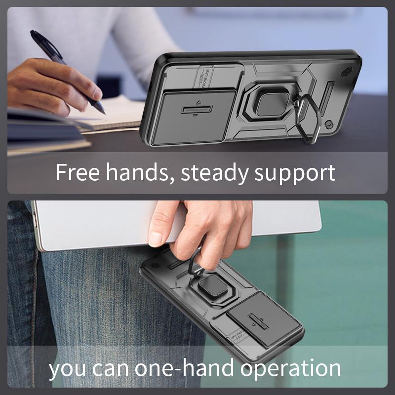 Armor Shockproof Case For VIVO iQOO 13 5G Protective Cover Ring Magnetic Stand Holder Coque Fundas Capa