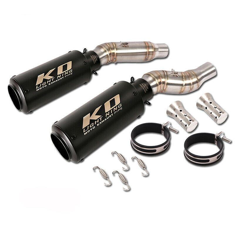 Для Kawasaki Z1000 2010-2020 Z1000SX 2010-2019 Выхлопная система мотоцикла Левая Правая Сторона Средняя Труба Глушителя Трубка Нержавеющая Сталь