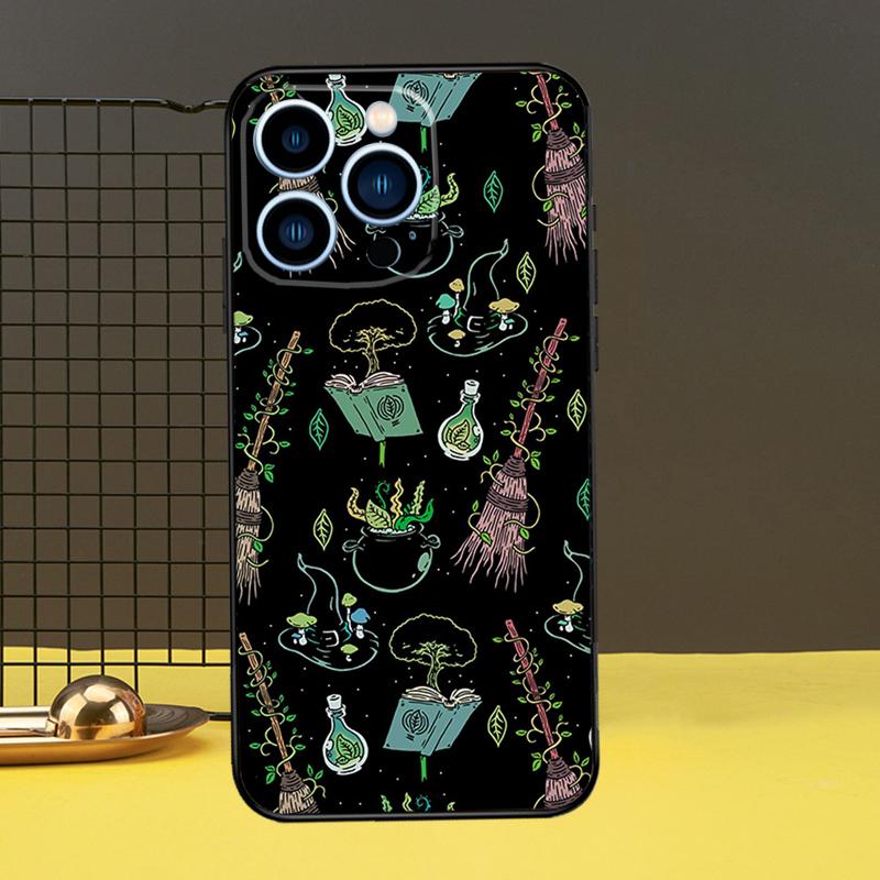 Чехол для телефона Funda в стиле Оккультизм Колдовство Луна Готика Ведьма для iPhone 12 13 Mini 11 14 16 15 Pro Max XS X XR 7 8 14 16 15 Plus