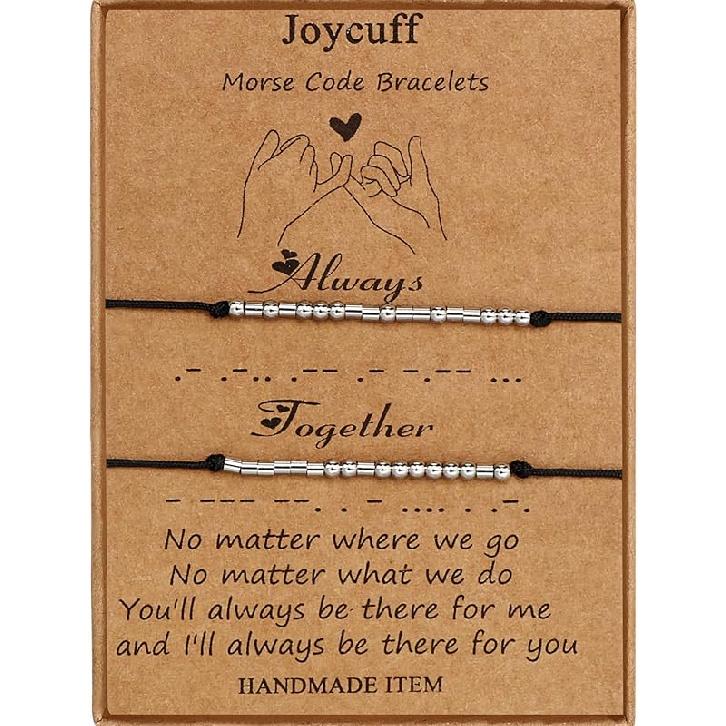 Вдохновляющие браслеты азбукой Морзе Мотивационное ободрение Памятные Уникальные подарки Шнурок Нержавеющая сталь Дружба Регулируемые Серебряные браслеты для