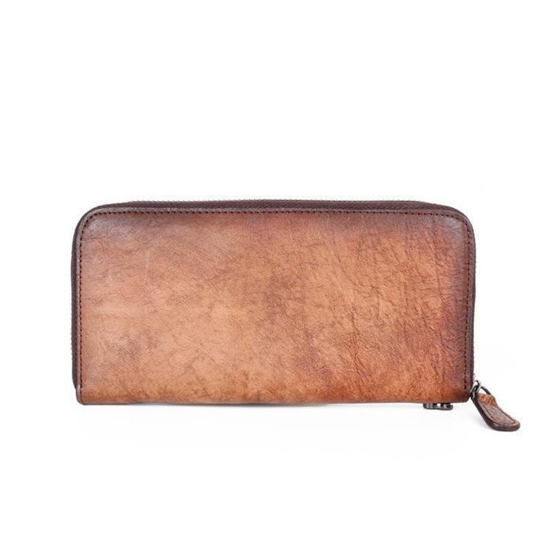 Johnature Длинный кошелек в стиле ретро, кошелек для телефона, кошелек с принтом ручной работы, держатель для карт, женские кошельки и кошельки для отдыха