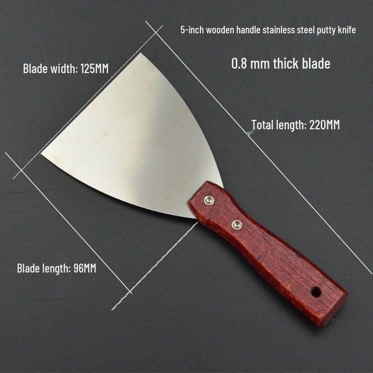 Stainless Steel Putty & Scraper Knife Set for Cleaning and Plastering