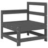 VidaXL Canapé d'Angle de Jardin, Siège avec Dossier, Meuble de Terrasse Patio Arrière-cour Balcon Extérieur, Gris Bois de 825501