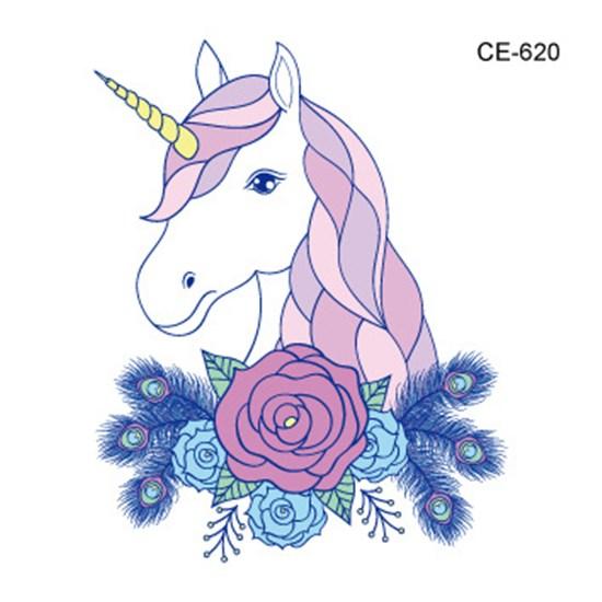 Cartoons Kids Temporary Tattoos Sticker Colorful Fake Tattoo Flash Waterproof Small Body Art Couple Child Designs