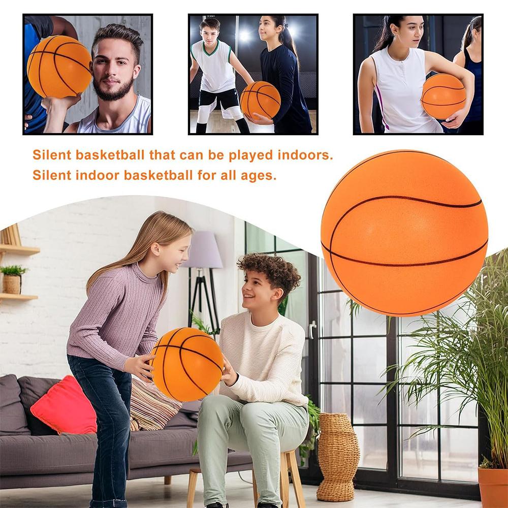 Комнатный бесшумный баскетбол оранжевый мяч линия Нет. 7