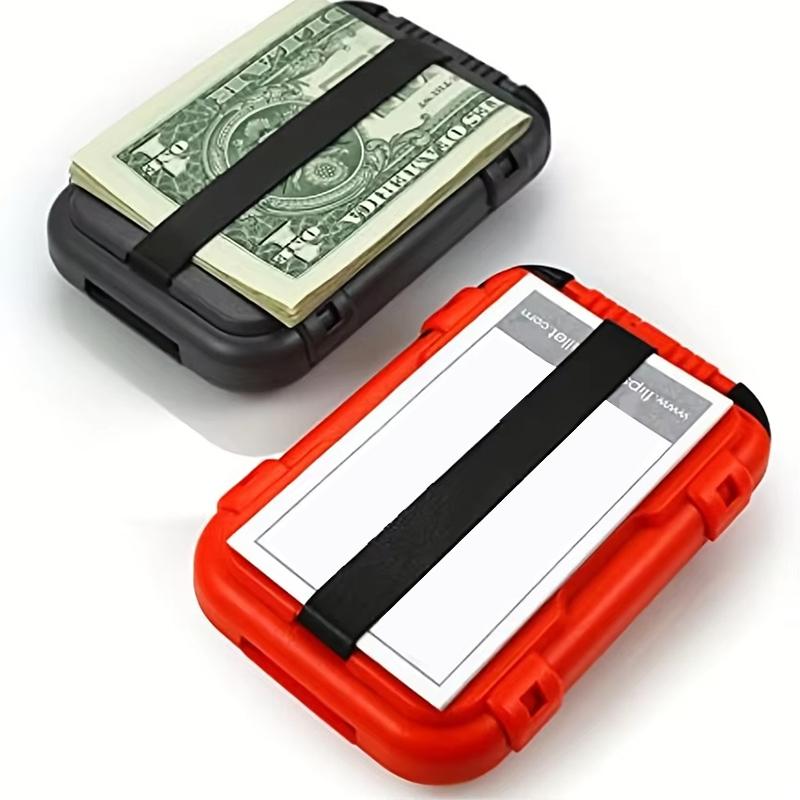 Тонкий кошелек Кошелек с RFID-защитой для мужчин Съемный металлический кошелек для денег с зажимом для денег для мужчин Ударопрочный