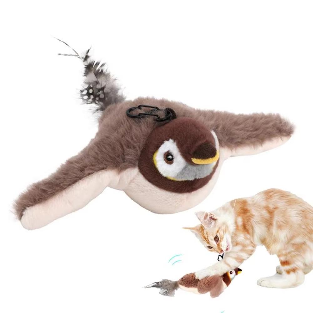 Plush Electric Flying Fish Cat Toy USB Flapping Fish Toy New Simulation Cat Toy  Indoor Cats