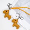 Милый мультяшный пони кожаный брелок подвеска амулеты брелок в виде лошади животное сумка подвесное украшение пара аксессуары украшения подарки