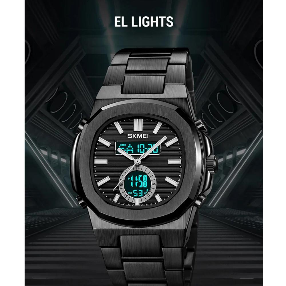 Модные повседневные деловые кварцевые часы с подсветкой и датой, водонепроницаемые наручные часы с цифровым дисплеем Relogio Masculino, мужские часы с будильником