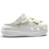 Crocs Crush Clog EIGHT% Gardenia Gift Bag Comfortable Romantic Hole Shoes Unisex White