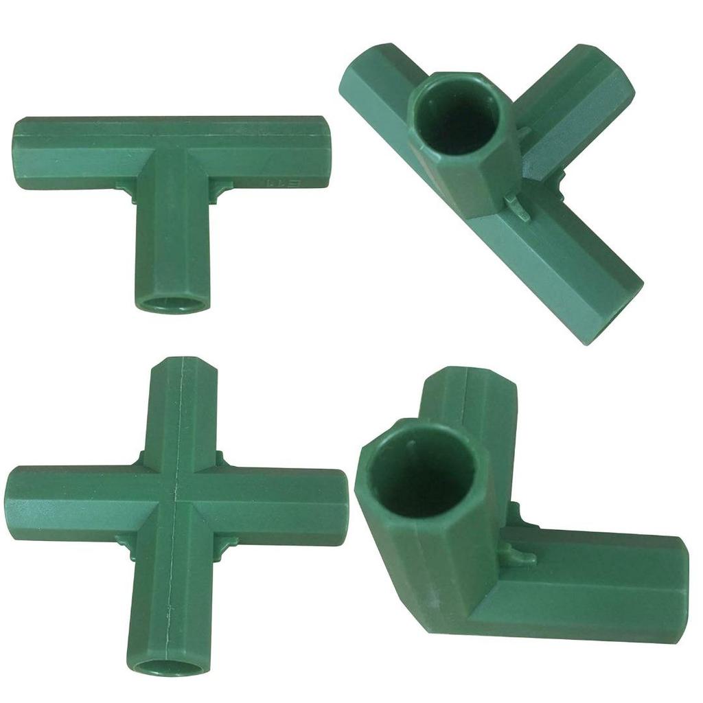 8pcs 11mm Plastic Garden Plant Awning Joints Connector Frame Greenhouse Bracket Parts