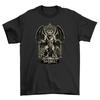 Gothic_100 Men's Funny Demon Throne T-Shirt - Summon Your Dark Side In Style! Be