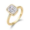 Gold Simple Ring Ins Wind 925 Silver Ring Female Niche, Premium Light Luxury Moissanite Ring