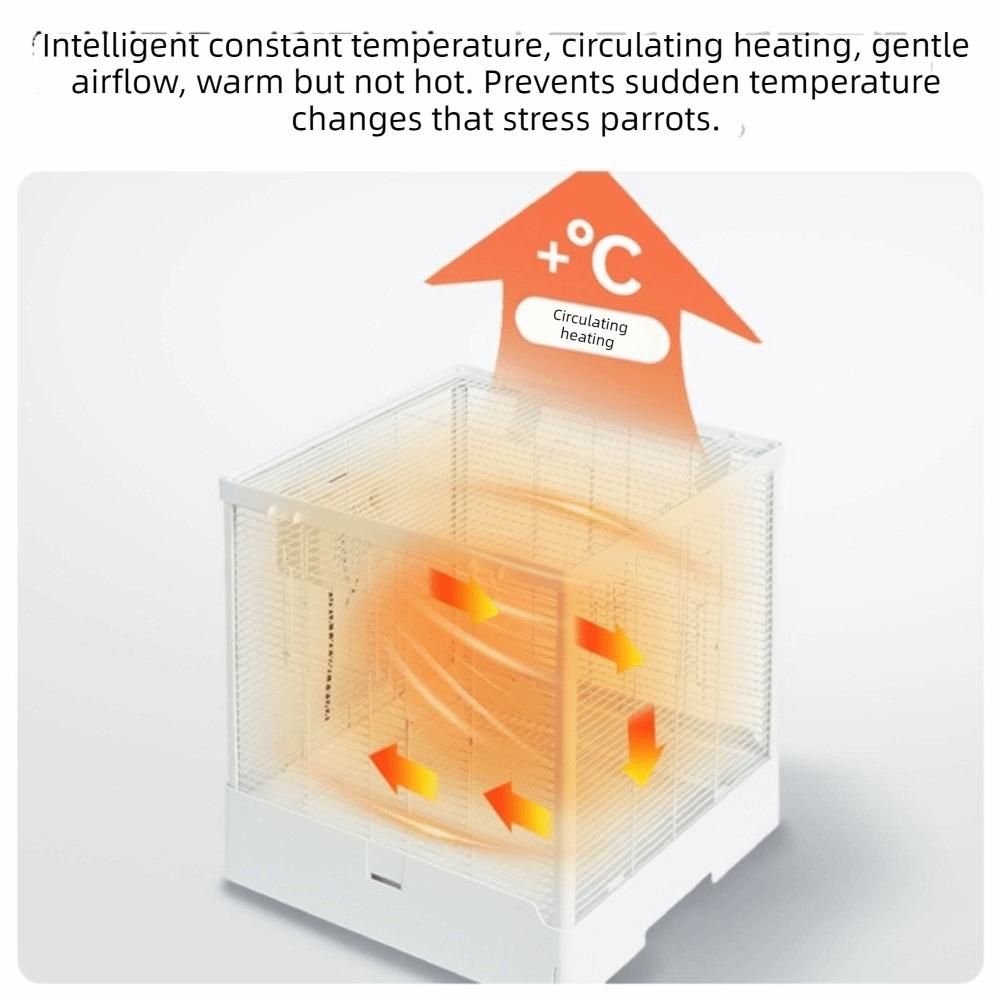 Автоматический тепловентилятор для попугая Защищенное от ожогов устройство для обогрева птиц для змей, черепах, ящериц