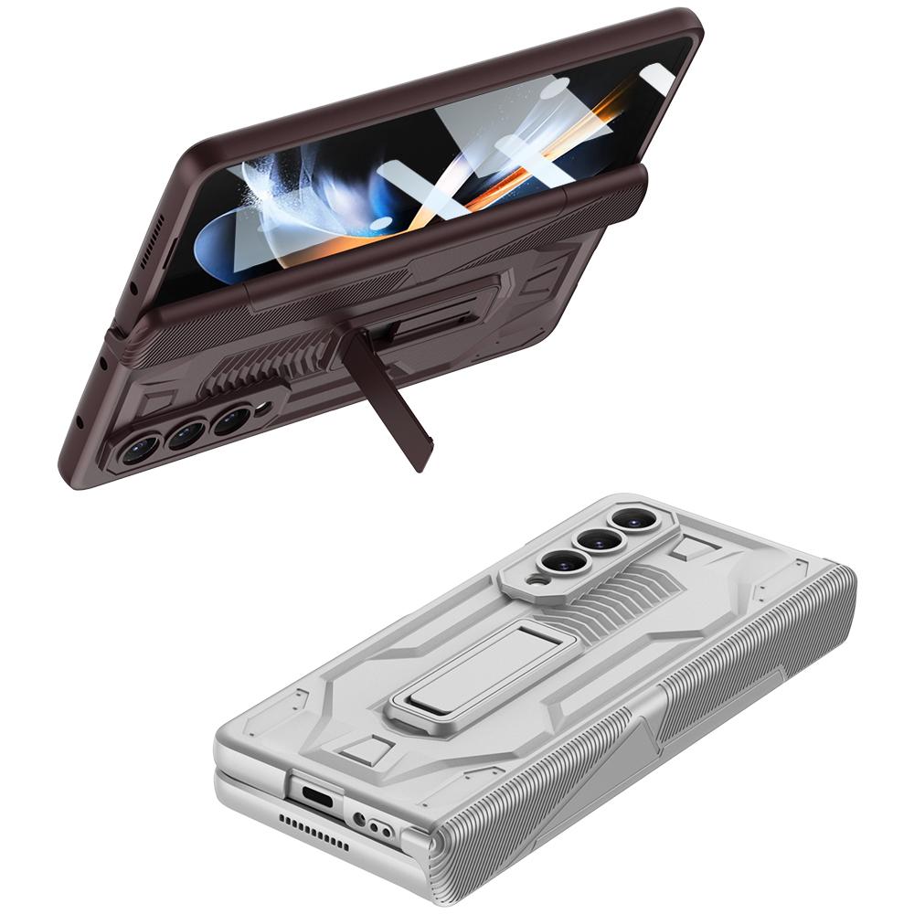 Противоударный бронированный чехол для Samsung Galaxy Z Fold 4 5g Slide Pen Slot Case Магнитный шарнирный кронштейн-подставка для Samsung Z Fold 4 Case
