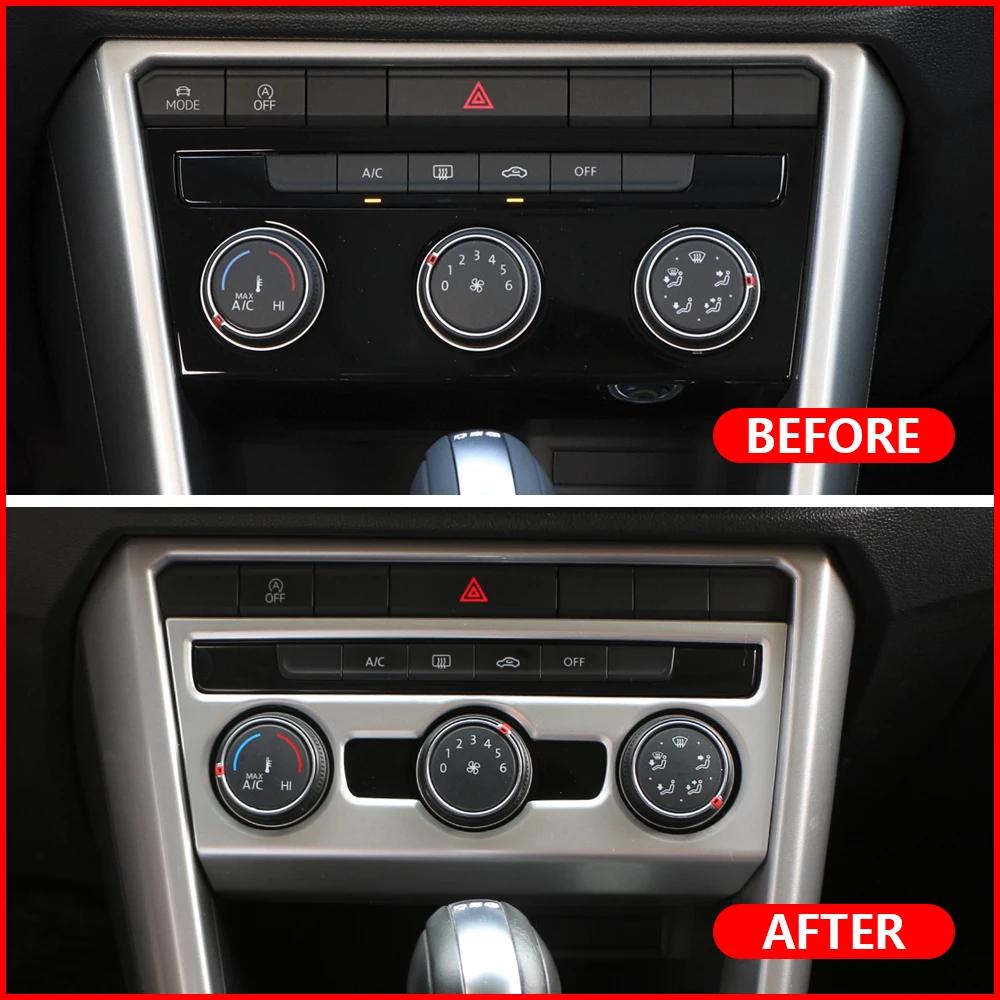 For Volkswagen VW Troc T-roc 2018-2026 LHD AC Switch Panel Trim Center Console Sticker Cover Accessories
