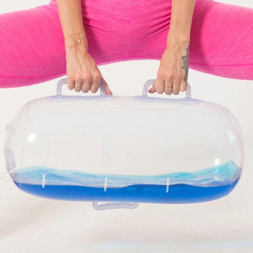 with Air Pump Inflatable Water Dumbbell Body Shaping Training Water Power Bag  Body Building