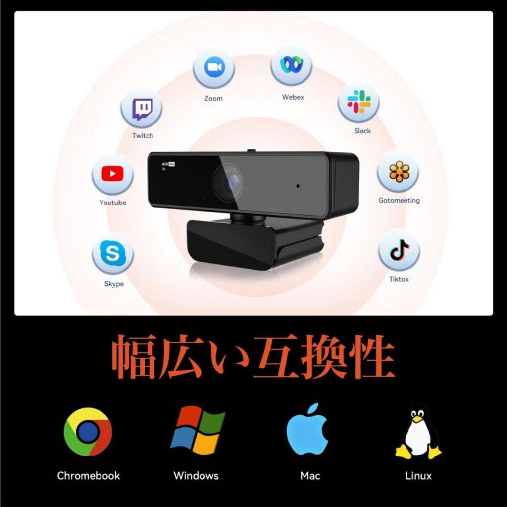 Веб-камера Nuroum 2K Веб-камера Full HD 1080P 60FPS 4 мегапикселя Широкоугольная компьютерная камера Двойной микрофон Шумоподавление ПК-камера с защитной крышкой Авто