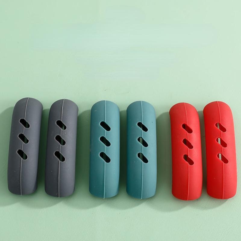2pcs Silicone Heat Insulation Oven Mitt Glove Casserole Ear Pan Pot Holder Oven Grip Anti-hot Pot Clip Kitchen Accessories
