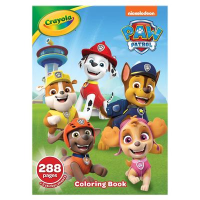 Раскраска Crayola Paw Patrol с подарком для детей 288 лет 6 Наклейки, Страницы, 3, 4, 5,