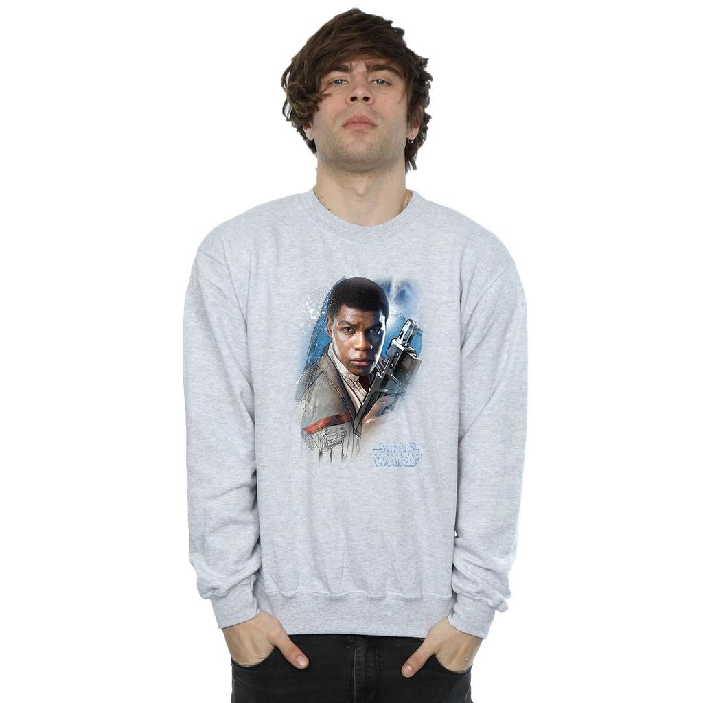 Star Wars Mens The Last Jedi Finn Brushed Sweatshirt