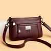 Soft Leather Versatile Middle-aged Mom Bag Large-capacity Single-shoulder Crossbody Bag