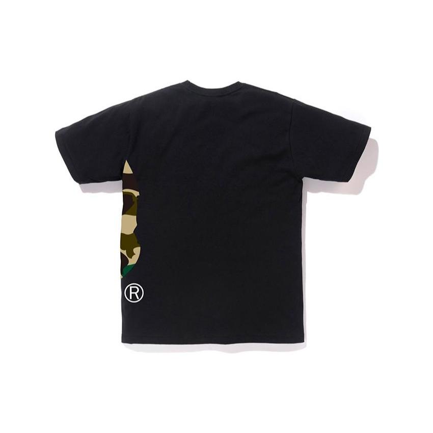 Футболка Bape 1st Camo с большим принтом головы обезьяны сбоку 0ZXTEM110010H