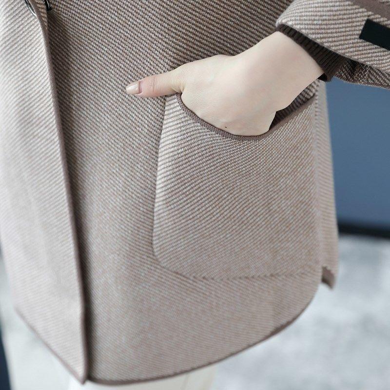 Middle-aged and Elderly Women's Tops Big Size Loose Knitted Cardigan Spring and Fall Jacket