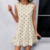 Womens Dresses Summer New In Sleeveless Casual Loose Midi Dress Women's Clothing Fashion Vintage Holiday Bohemian Mini Dress