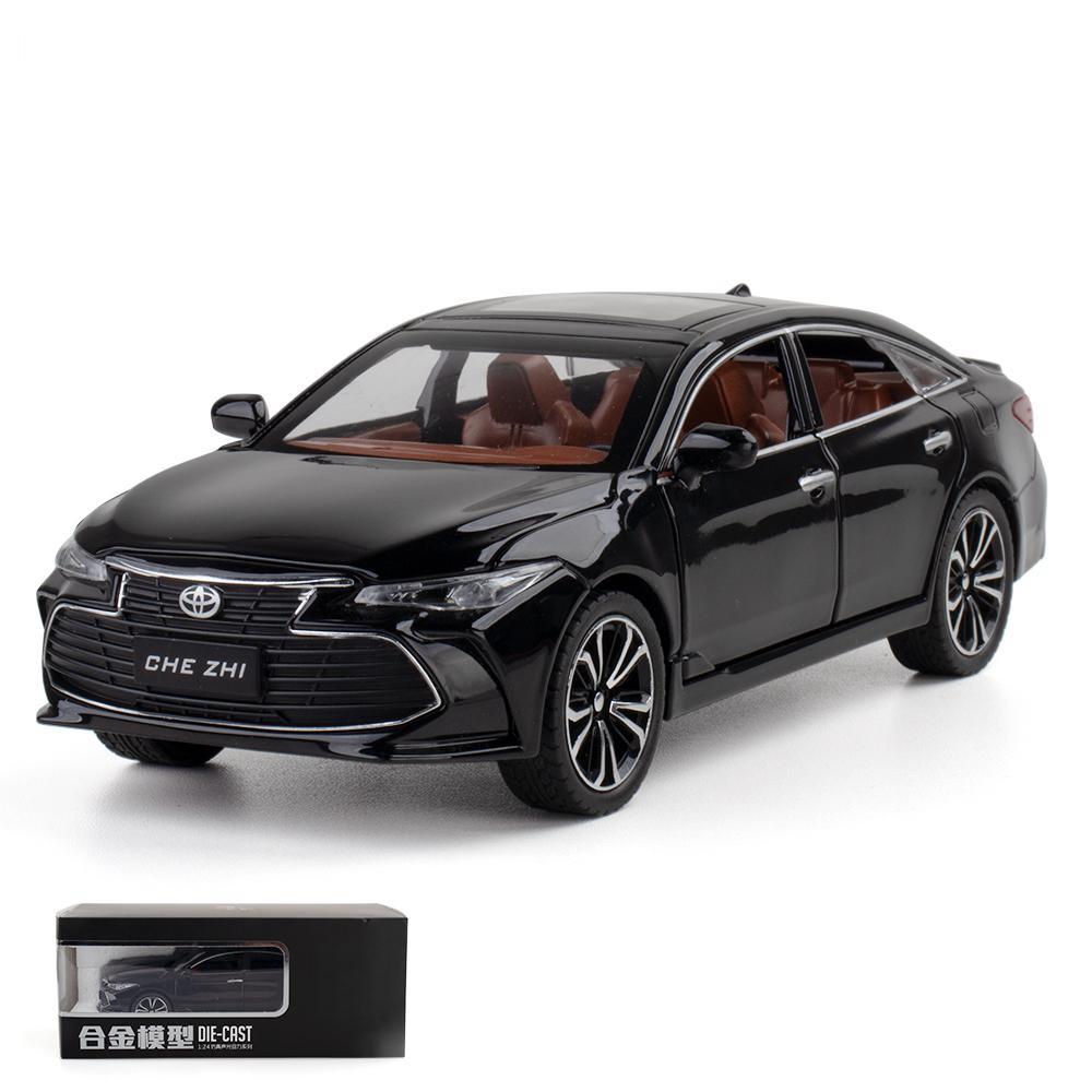 1/24 TOYOTA Avalon игрушечная машинка для детей литая металлическая модель миниатюрная звук свет двери открываются коллекция подарок для детей