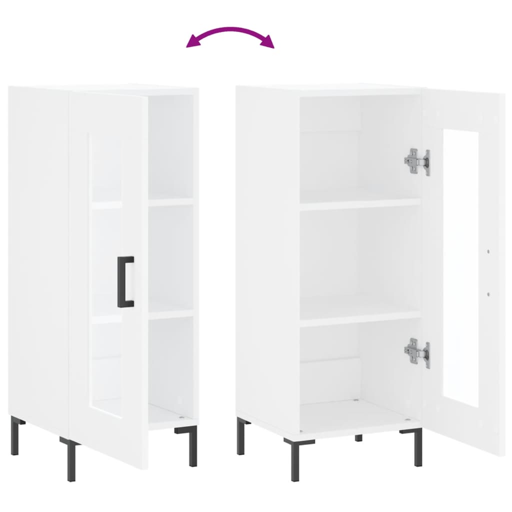 Sideboard White 34.5 x 34 x 90 cm Particleboard