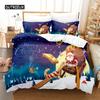 Комплект постельного белья «Рождественские сани», комплект постельного белья с 3D-принтом, комплект постельного белья с цифровой печатью, комплект постельного белья размера «queen size», модный дизайн