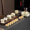 Light luxury Ru kiln tea set with tea tray Kung Fu tea set Ceramic household business gifts are available