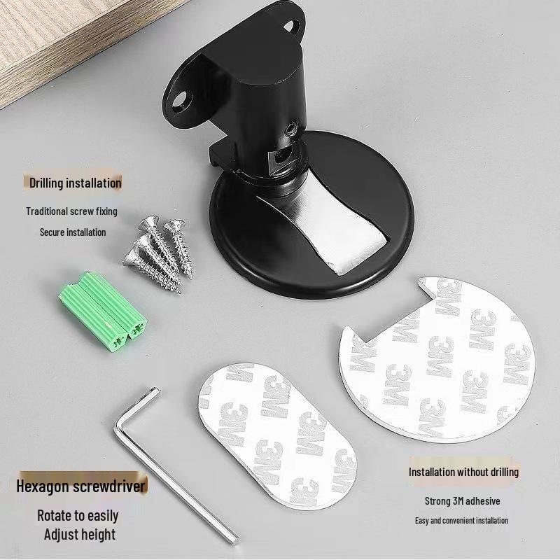 Бесшумный дверной стопор: Бесфрезерный, невидимый напольный бампер для спальни и ванной комнаты